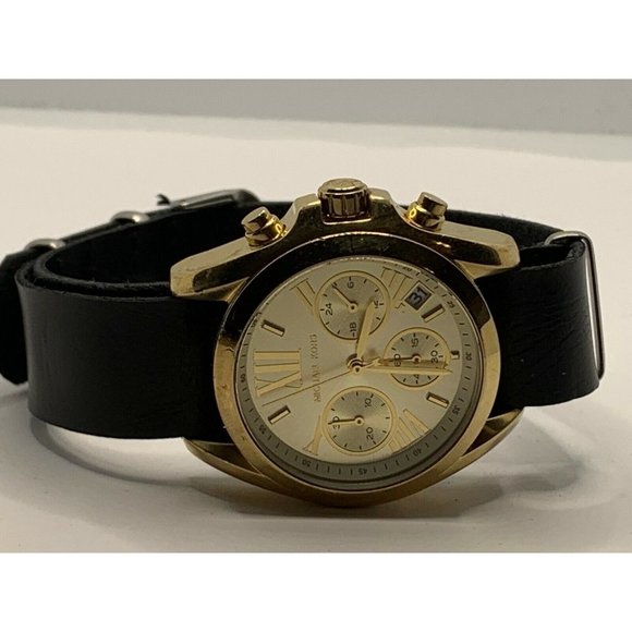 Michael Kors MK5798 Women\'s Black Leather Analog G main image 11